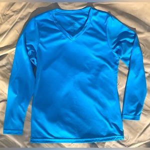 Augusta Sportswear Moisture Management Vibrant Blue Long Sleeve - Ladies XS